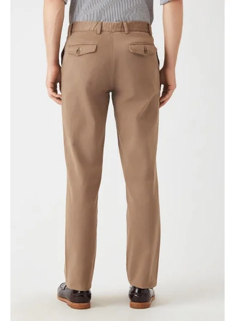 Bisse Men's 4 Pocket Elastic Sports Trousers MINK PNS22K22229_D08