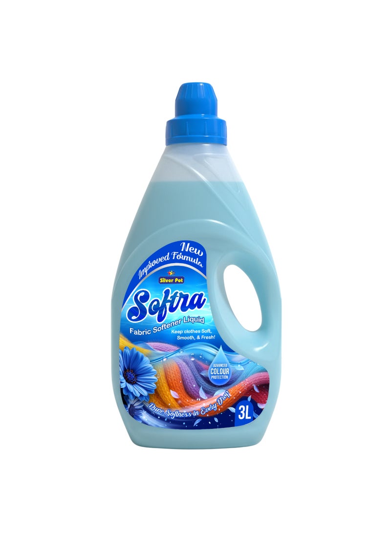 Silver Pot Silverpot Fabric Softener Liquid Blue 3L - Image 1