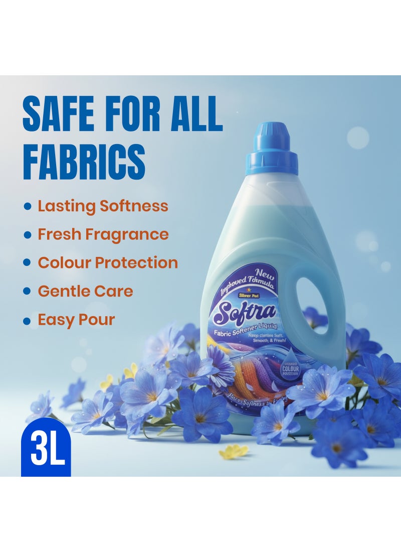 Silver Pot Silverpot Fabric Softener Liquid Blue 3L - Image 4