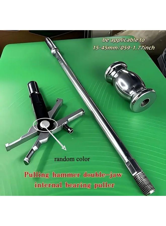 Heavy Duty Double Ended Bearing Puller Silvery Carbon Steel Ergonomic Handle - Image 1