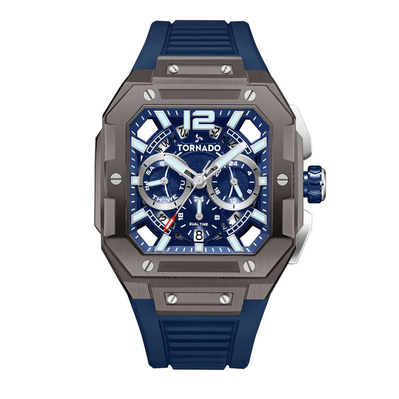 TORNADO Men's FKM strap Multi Function Watch T26101-XFNN - 44mm mm - Image 2
