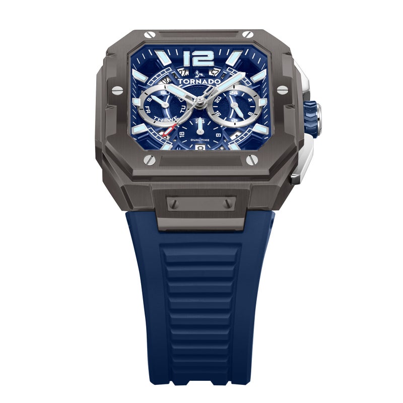 TORNADO Men's FKM strap Multi Function Watch T26101-XFNN - 44mm mm - Image 4