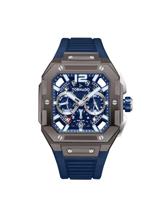 TORNADO Men's FKM strap Multi Function Watch T26101-XFNN - 44mm mm - Image 1