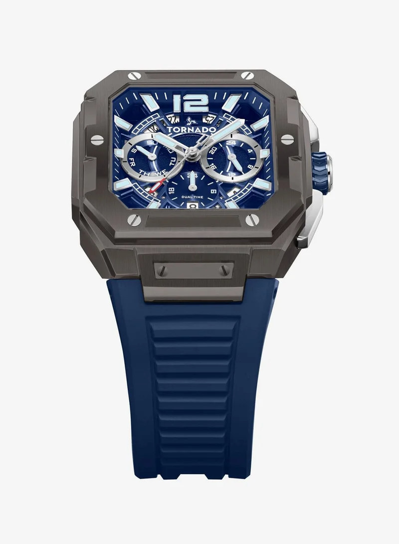 Tornado  Men's FKM strap Multi Function Watch T26101-XFNN - 44mm mm for Men | Best Price UAE