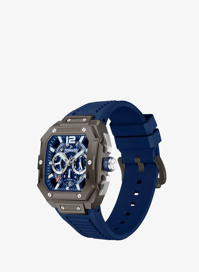 Tornado  Men's FKM strap Multi Function Watch T26101-XFNN - 44mm mm for Men | Best Price UAE