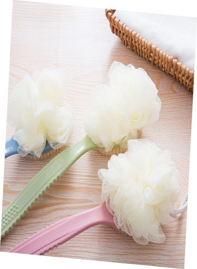 LIVESRD Long Handle Body Bath Shower Brush Loofah Sponge with Double Layer Soft & Strength Bristles suitable for Back Scrub and Skin Exfoliating - Image 5