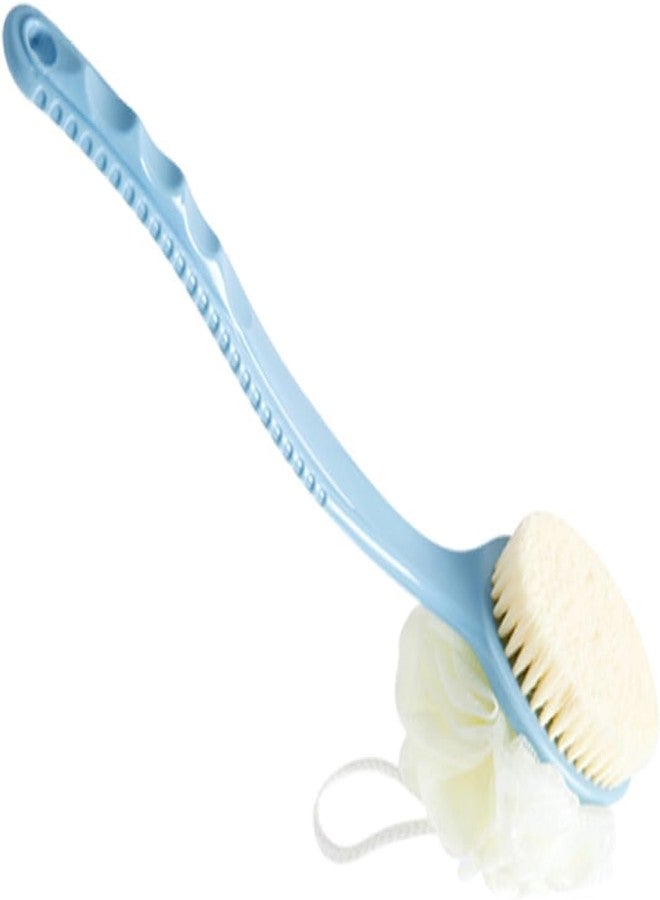 LIVESRD Long Handle Body Bath Shower Brush Loofah Sponge with Double Layer Soft & Strength Bristles suitable for Back Scrub and Skin Exfoliating - Image 2