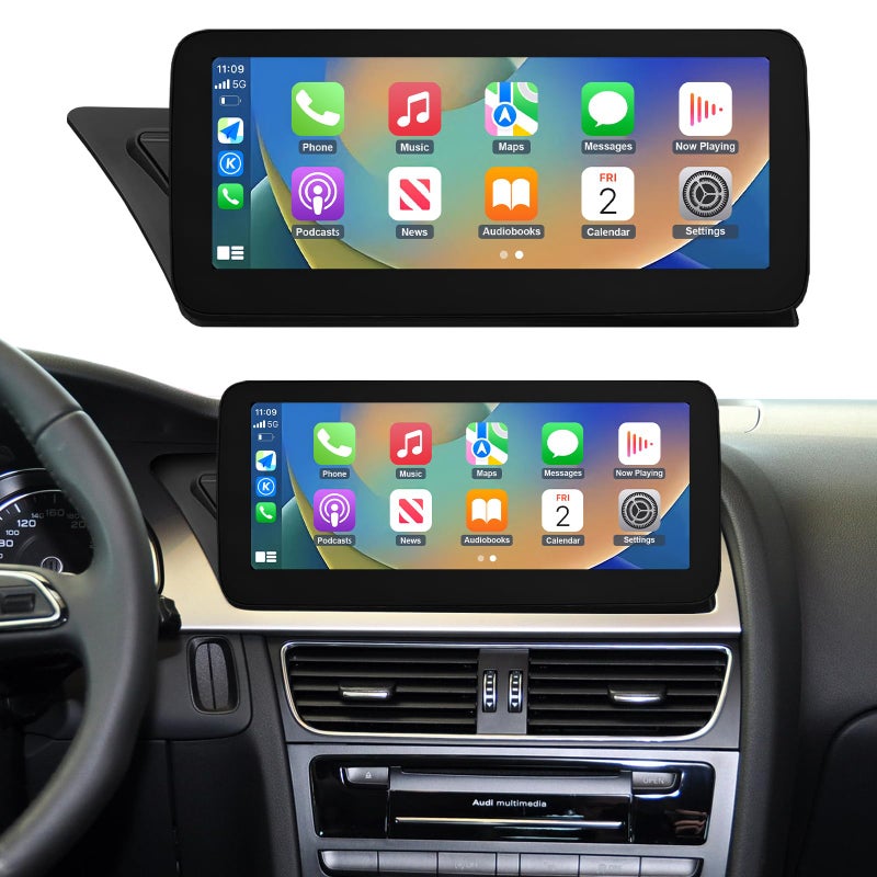 NINETOM 123 inch Touchscreen Wireless CarPlay Android Auto Multimedia Car Radio Receiver Compatible with Audi A4 A5 S4 S5 with 3G MMI System 20092015Support Mirrorlink Camera Navigation - Image 2