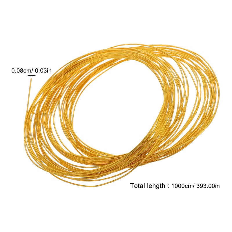 Bendable 0 8mm Gold Aluminum Crafting Wire For Jewelry Making And DIY Art Supplies - Image 3