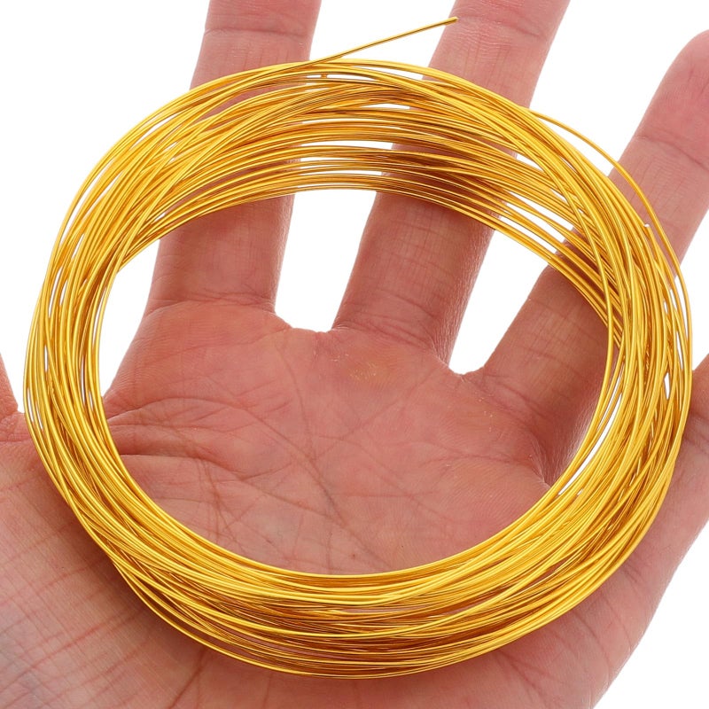 Bendable 0 8mm Gold Aluminum Crafting Wire For Jewelry Making And DIY Art Supplies - Image 5