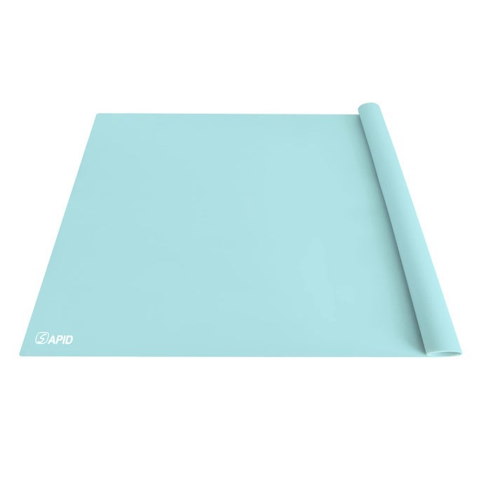 EXTRA LARGE SILICONE MAT 36 X 24 PLACE MATS HEAT RESISTANT MAT FOR KITCHEN COUNTERTOP PROTECTOR THICK PLACEMATS WASHABLE SILICONE MATS FOR KITCHEN COUNTER MAT DINING TABLE MAT MINT GREEN