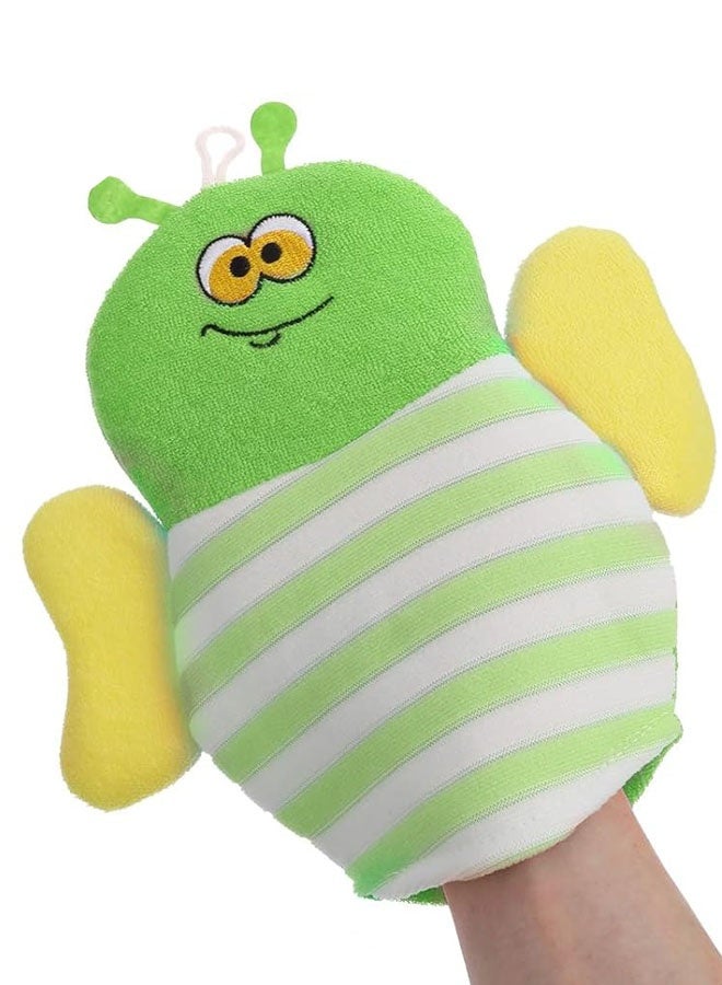 Baby Bath Mitt Washcloths Gloves, Gentle Cute Exfoliating Wash Mitt Animal Pattern, Baby Mittens Bath Towel Glove Soft Scrub Toddler Wash Cloths Body Scrubber Bathing Loofah Infant Gloves - Image 1
