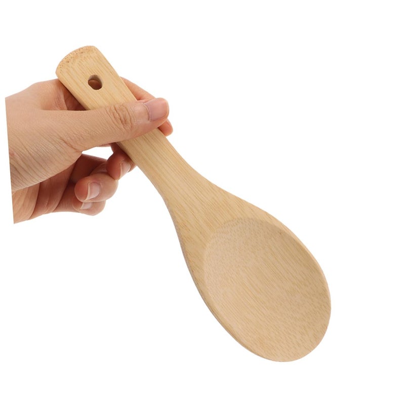 4 Piece Non Stick Carbonized Rice Scoopers 23cm Cooking and Serving Spoons - Image 5