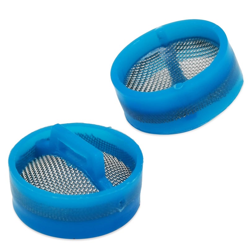 4pcs Washer Water Inlet Valve Filter ScreensOD 20mmHeight 11mmCompatible with Most Automatic Washing MachinesBlue