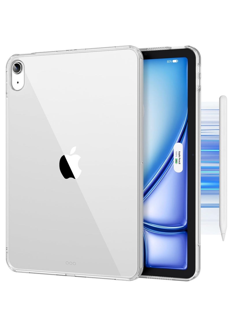 ELTRAZONE Classic Clear Case for iPad Air 13-Inch M2 (2024) – Slim, Lightweight, Shockproof with Pencil Compatibility - Image 1