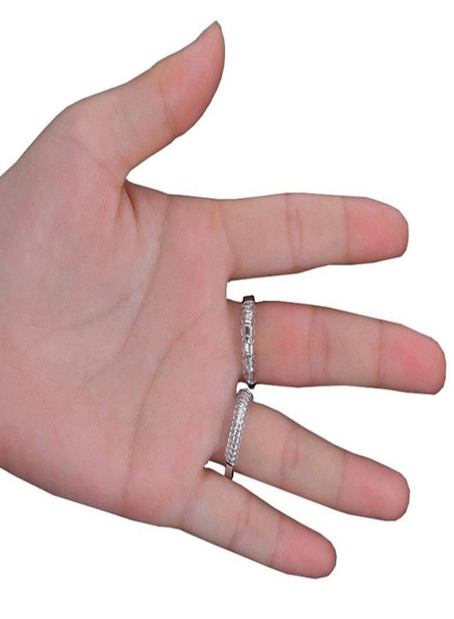 Geoot Ring Size Adjuster for Loose Rings - 20 Pack 4 Sizes - Invisible Jewelry Sizer for Making Jewelry Guard, Spacer, Fitter, Sizer with Polishing Cloth - Image 5