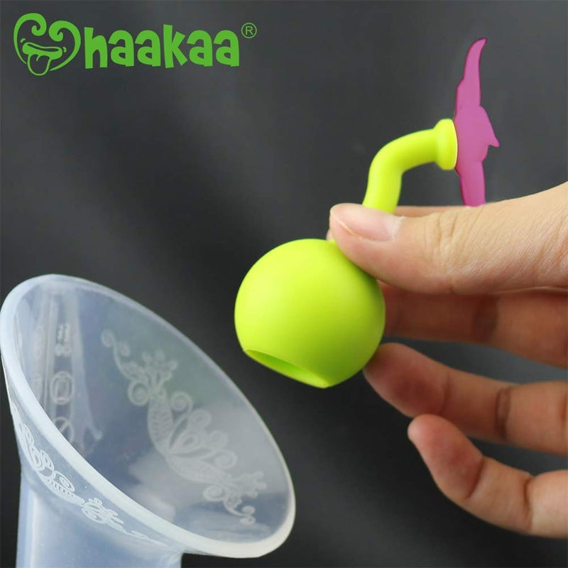 haakaa Silicone Breast Pump Stopper 1 pk (Purple) - Image 2