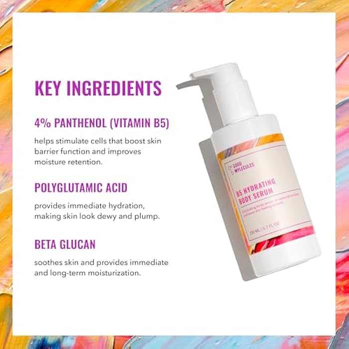 Good Molecules B5 Hydrating Body Serum - Vitamin B5 Ultra Hydrating Serum with Beta Glucan to Retain Moisture and Plumpness, Skin Care for Body - Image 3