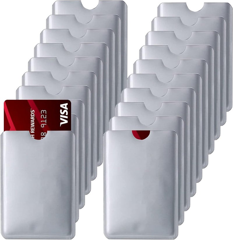 أكمام حجب RFID - حامل بطاقات RFID حامي بطاقات الائتمان من سرقة الهوية (20) - Image 1