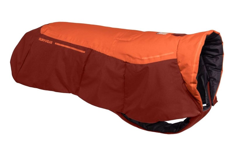 Ruffwear Vert Dog Winter Jacket Insulated Waterproof Dog Coat with Harness Leash Portal Breathable Design with Leg Loops Windproof Extended Coverage Reflective Trim Canyonlands Orange XXSmall - Image 2