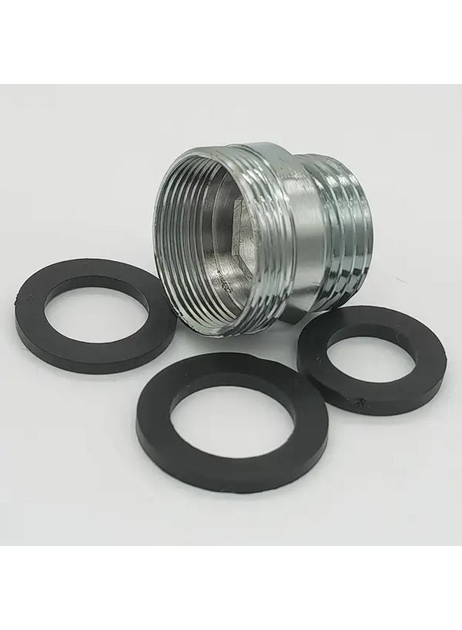 22 24mm G1 2 Kitchen Faucet Adapter Dual Thread 15 16 Male to 55 64 Female Sink Mixer Valve Converter for Garden Hose Silvery - Image 2