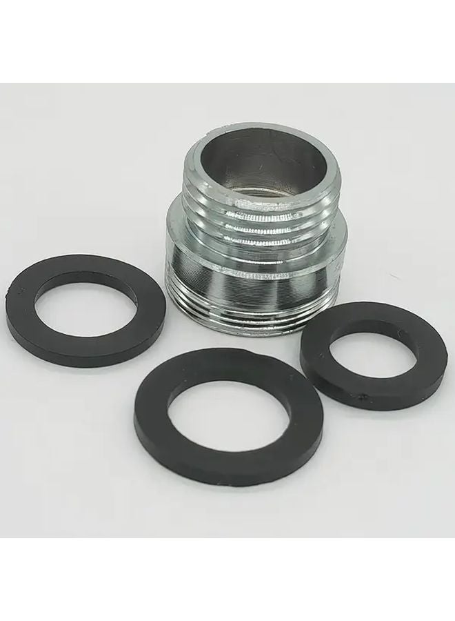 22 24mm G1 2 Kitchen Faucet Adapter Dual Thread 15 16 Male to 55 64 Female Sink Mixer Valve Converter for Garden Hose Silvery - Image 4