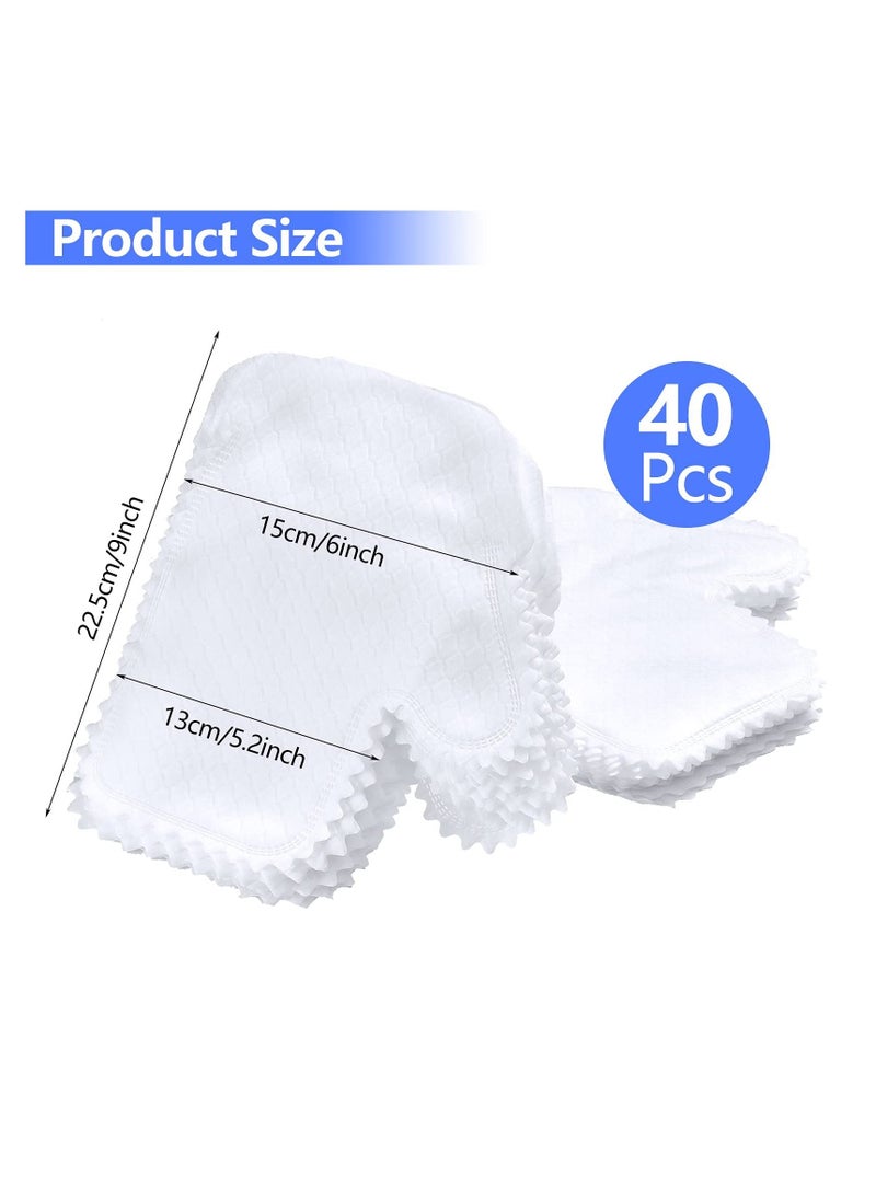 SYOSI - Microfiber Dusting Cloths Gloves, Dust Wipes, Feather Dusters, Grabs and Locks in Dust, Pet Hair Cleaning Possible Dual-Sided Disposable Dusting Gloves (40 Pieces) - Image 1