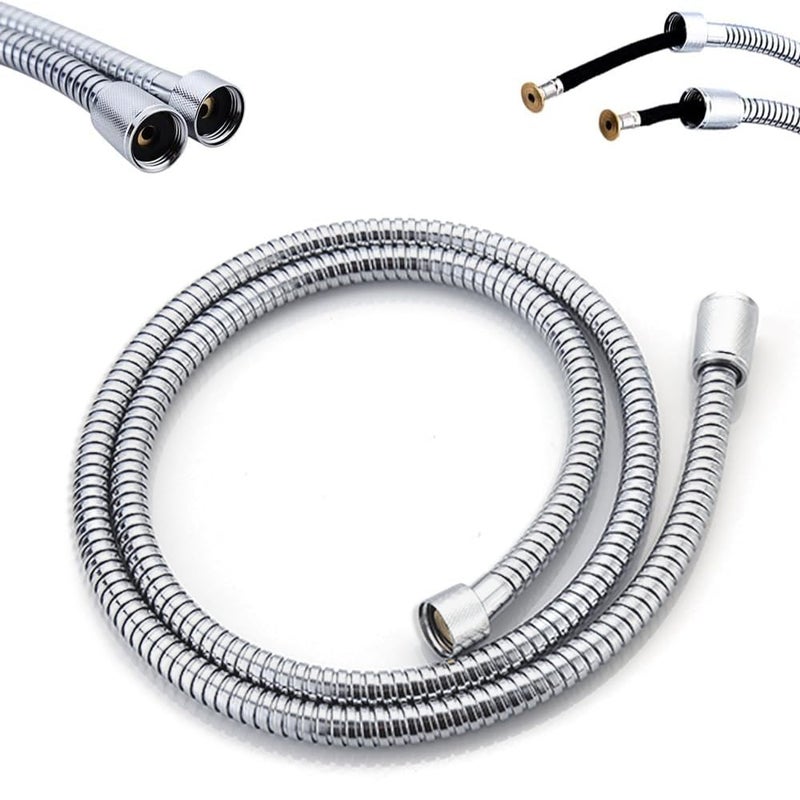 Hansengroyi Shower Hose Replacement for Grohe 28143000 RelexaFlex 59 Metal Longlife AntiTwist Flexible Shower Hose for Handheld Shower Chrome - Image 2