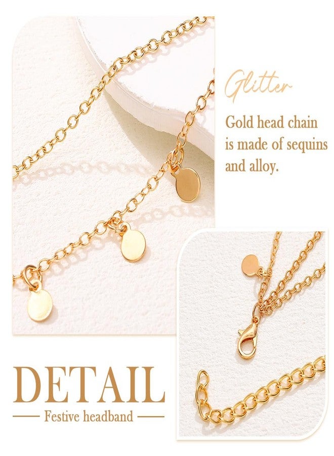 Kilshye سلسلة رأس كيلشاي بوهو مزينة بالخرز الذهبي، إكسسوار رأس للحفلات، سلاسل شعر، رباط رأس للنساء - Image 4