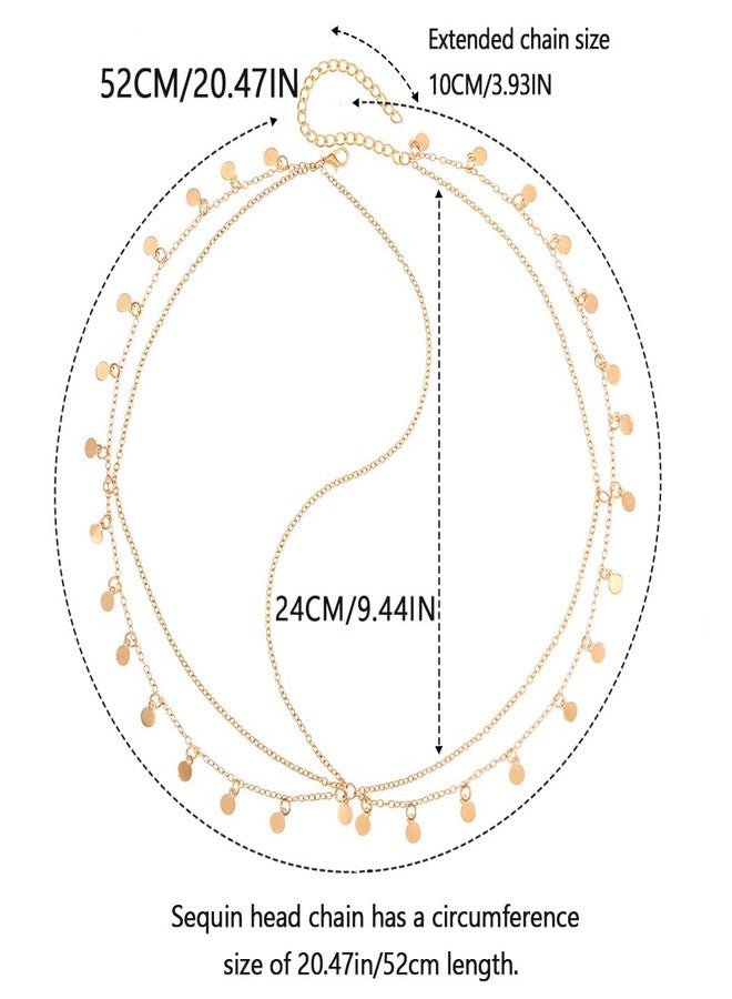 Kilshye سلسلة رأس كيلشاي بوهو مزينة بالخرز الذهبي، إكسسوار رأس للحفلات، سلاسل شعر، رباط رأس للنساء - Image 5