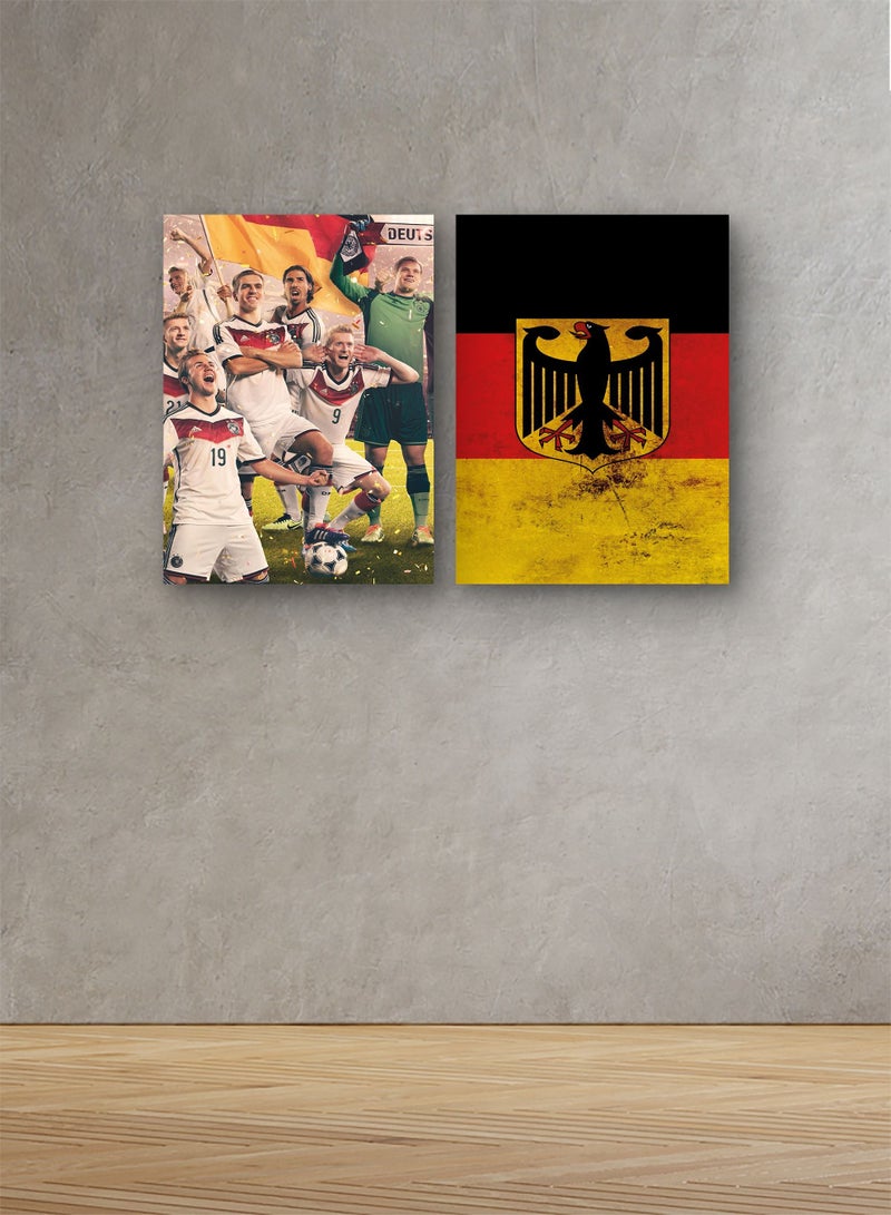ماركتنا لوحة خشبية لرياضة لبطولة كأس العالم لكرة القدم 60x80سم 0.5كغ - Image 1