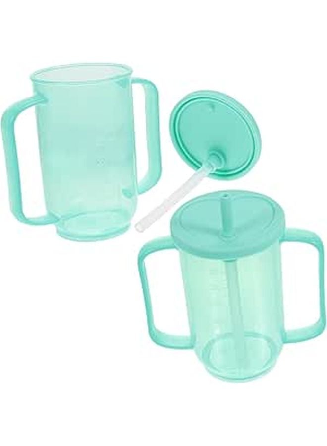 2 Handles Elderly Care Cup 500ml Spill Proof for Bedridden Patients and Disabled Adults - Image 1