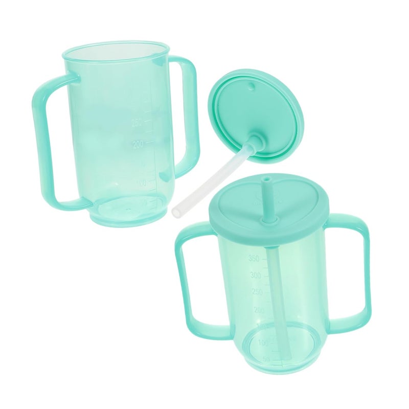 2 Handles Elderly Care Cup 500ml Spill Proof for Bedridden Patients and Disabled Adults - Image 2