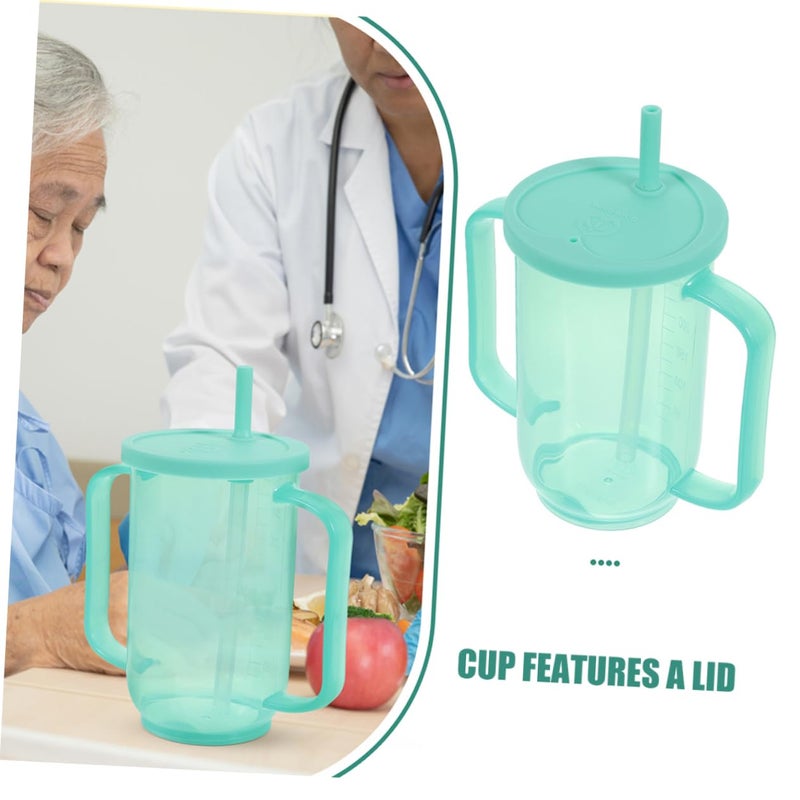 2 Handles Elderly Care Cup 500ml Spill Proof for Bedridden Patients and Disabled Adults - Image 4