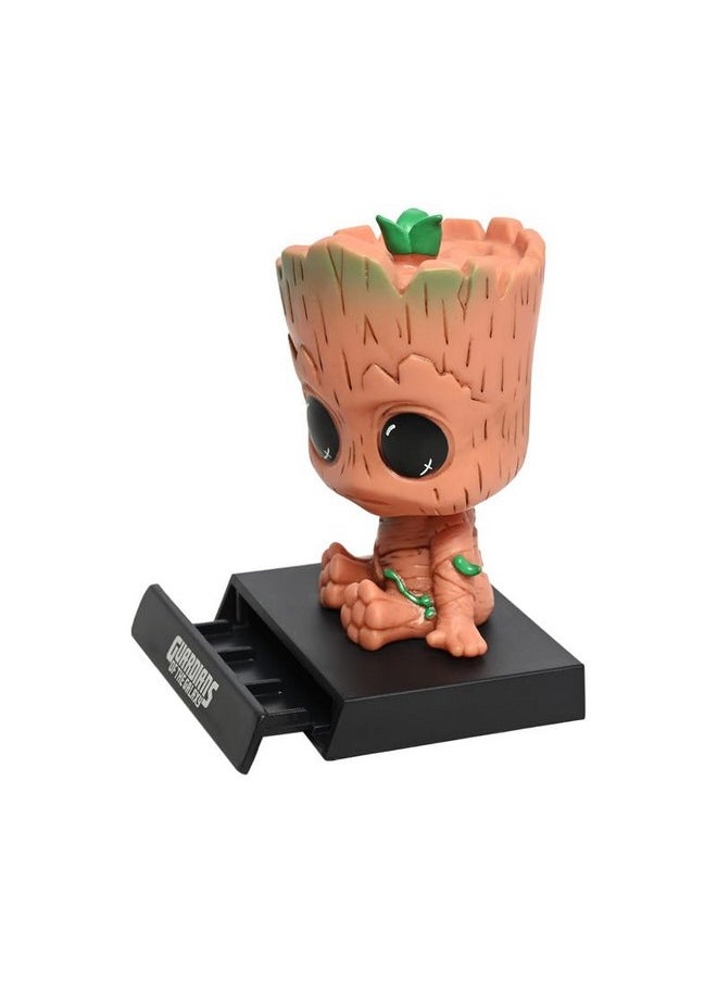 TechPro Techpro Super Hero Action Figure Limited Edition Bobblehead with Mobile Holder for Car Dashboard, Office Desk & Study Table- (Groot)  - Image 2