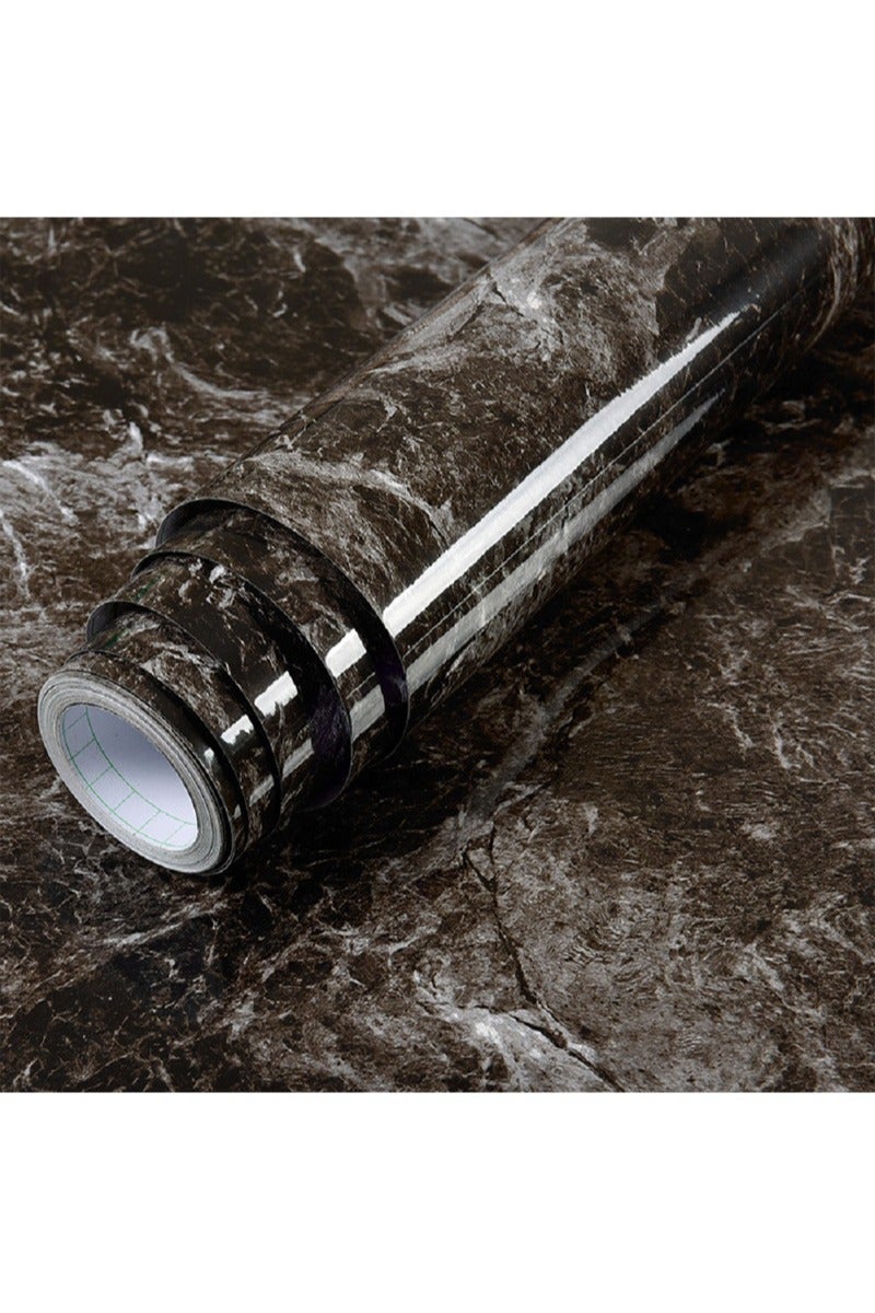 Sharpdo Kitchen Oil-proof Terrazzo Stickers Self-adhesive Tile Stove High Temperature Wall Stickers Quartz Stone Wallpaper 60*100cm(Expand) - Image 1