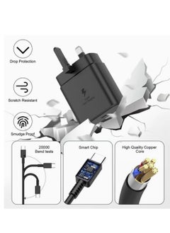 SP Wall Charger 45W Fast Charging With UK Plug USB-C to USB-C For Samsung Devices With Type C Cable  - Image 3