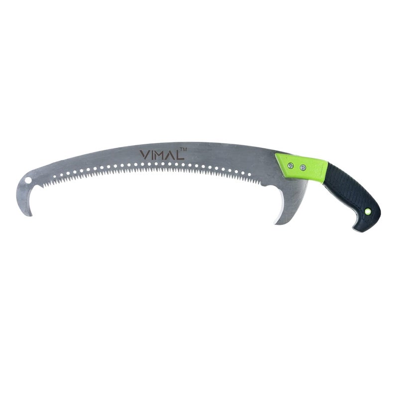 Vimal 10Inch Blade Pruning Saw Heavy Duty Pruning Saw Designed for SingleHand Use Curved Blade Hand Saw with Saw Blade For Pruning Camping Hiking Hunting Cutting Wood etc - Image 1