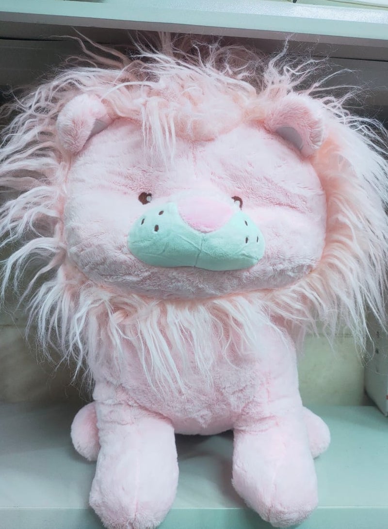 Stuffed Lion Doll 40*45Cm (Pink)