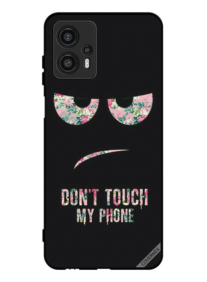 Covernex Protective Case Cover For Motorola Moto G13 Don't Touch My Phone Floral - Image 1