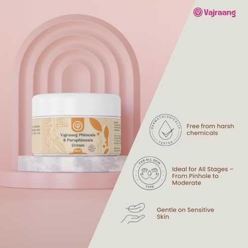 VAJRAANG Phimosis & Paraphimosis Cream – Steroid-Free Skin Recovery | Relieves Skin Tightness, Reduces Discomfort | for Daily Use | 60-Day Tube (1) - Image 2