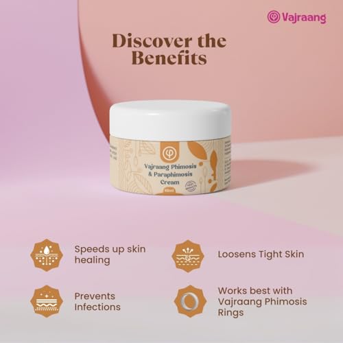 VAJRAANG Phimosis & Paraphimosis Cream – Steroid-Free Skin Recovery | Relieves Skin Tightness, Reduces Discomfort | for Daily Use | 60-Day Tube (1) - Image 3