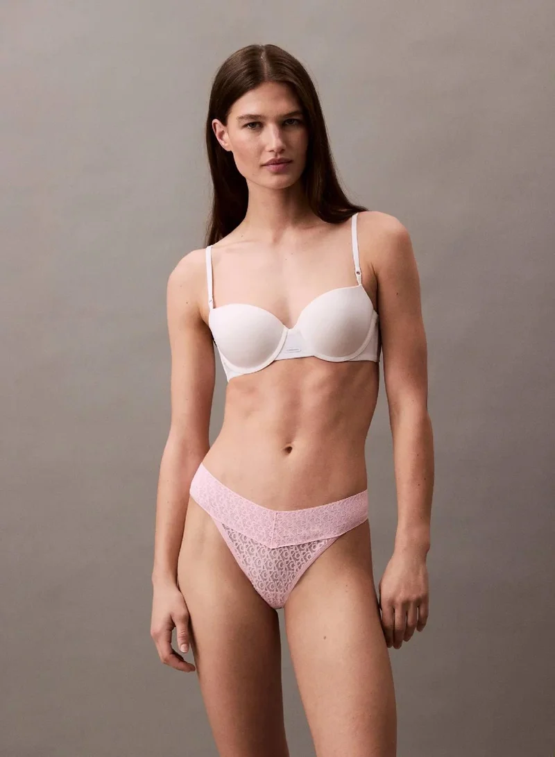 Low Rise Thong - Icon Logo Lace
