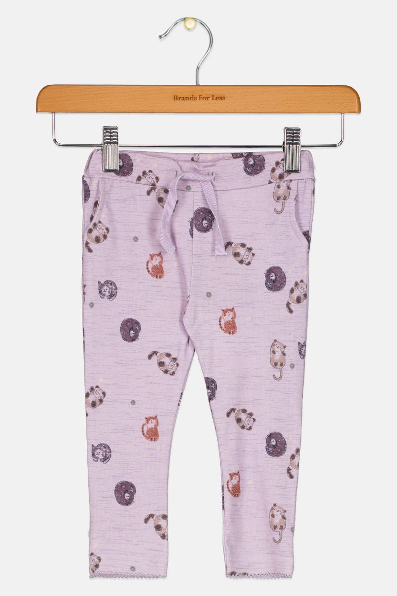 NAME IT Toddlers Girls Graphic Print Pants, Multicolor - Image 1
