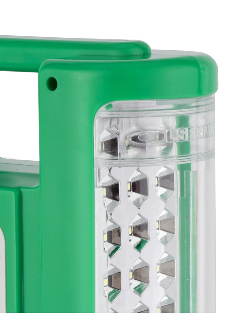 Olsenmark - فانوس طوارئ LED قابل لإعادة الشحن من Olsenmark OME2829، 30 قطعة LED، إعدادان للسرعة، وقت تشغيل 90 ساعة، حماية من الشحن الزائد، محمول، خفيف الوزن، مقبض حمل - Image 1