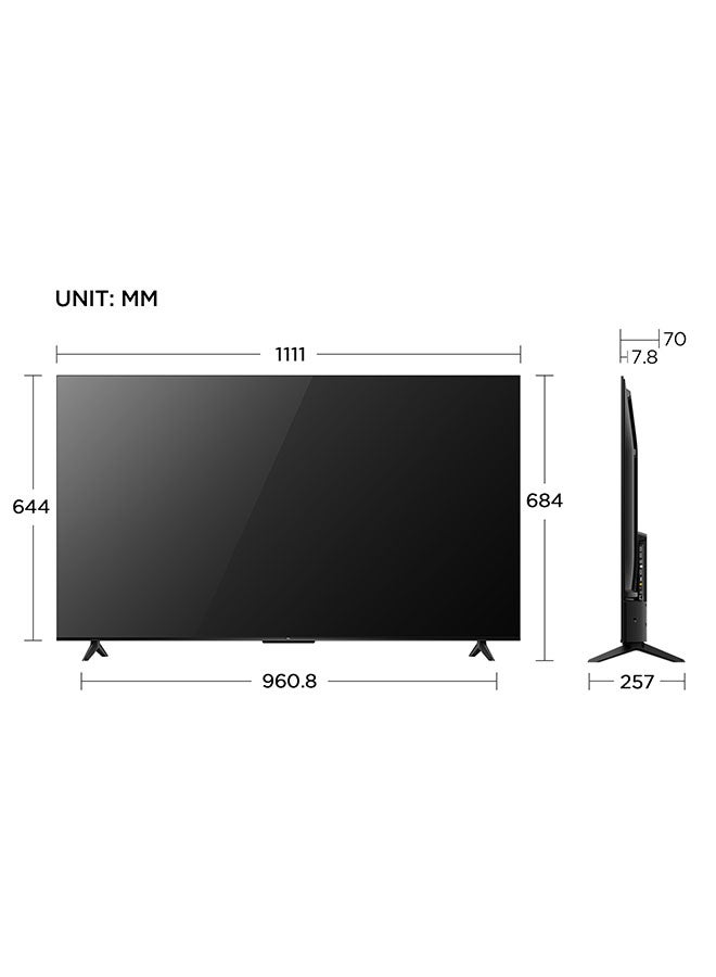 تي سي إل تلفاز جوجل 50 بوصة 4K HDR مع شاشة بدون حواف سوداء 50V6B - Image 2