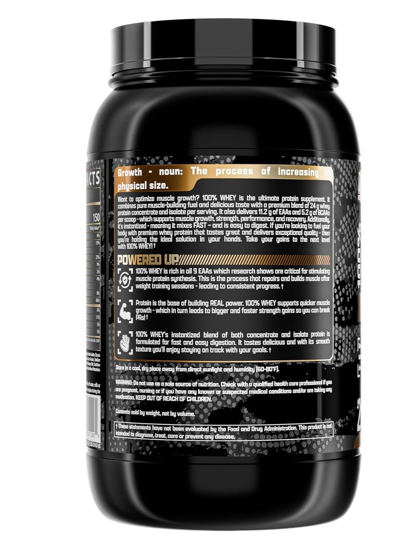 Nutrex Research Premium 100% Whey Protein Blend for Optimal Muscle Growth Chocolate  26 servings 2 lbs 913 g  - Image 2