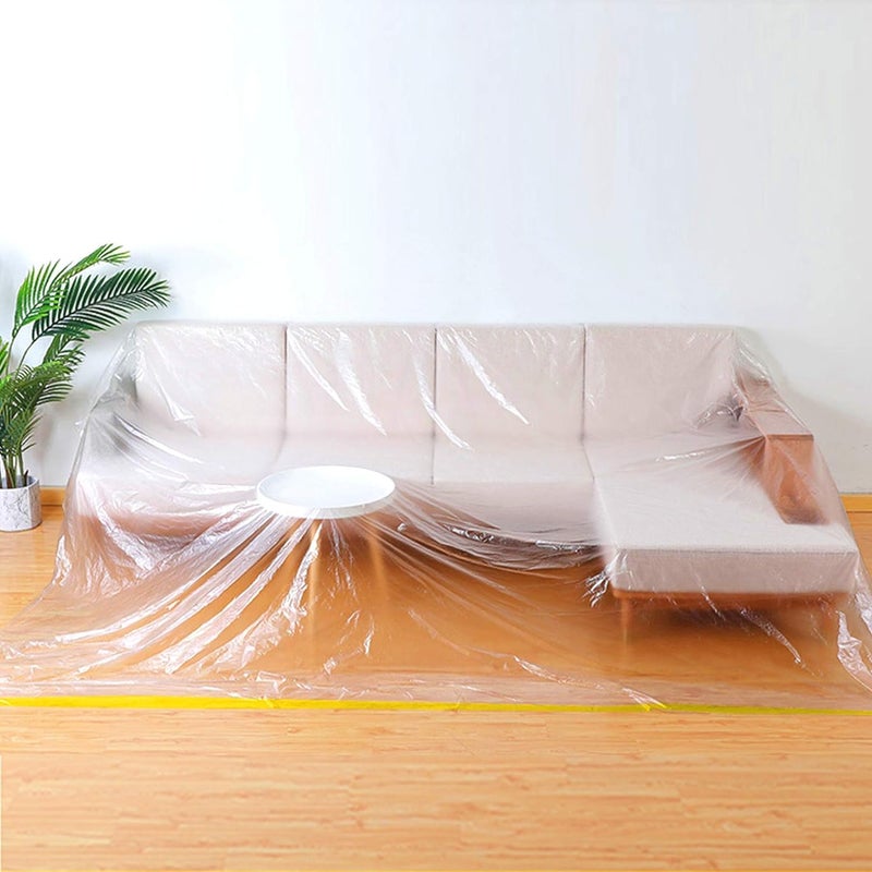Daga Extra Large Sofa Couch Cover Durable Waterproof Furniture Protector Dust Cover for Bed Sofa Furniture When Moving or Storage 2 M * 10 M (1) - Image 1