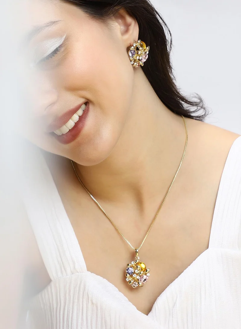 سوهي طقم مجوهرات فلوريسنس-بيجو الصناعية