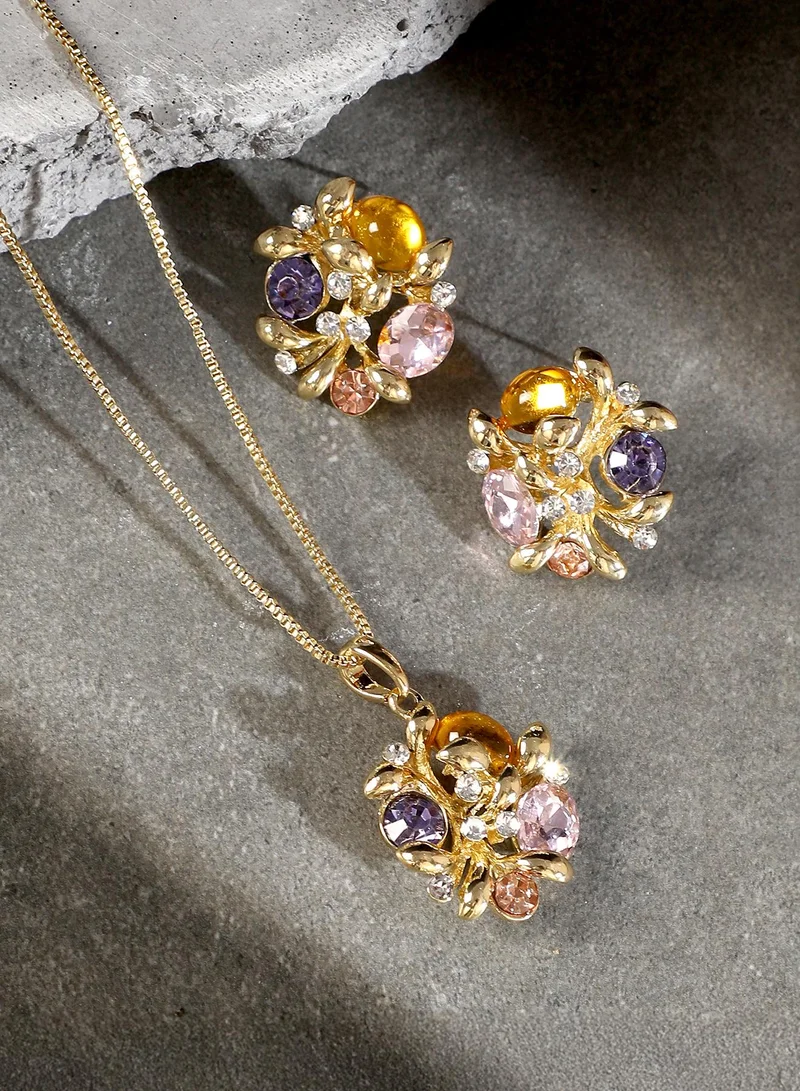 سوهي طقم مجوهرات فلوريسنس-بيجو الصناعية